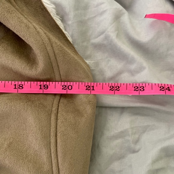 Quinn Faux Suede Waterfall Collar Vest S - Picture 6 of 13